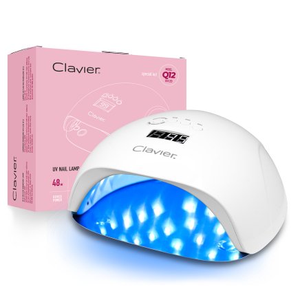 Profesionálna lampa na nechty Clavier Q12 UV:LED 48W zrkadlové dno
