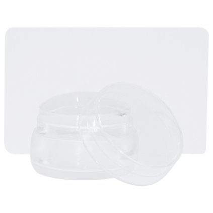 Veľká pečiatka na prenášanie vzorov z kovových platní. Silikónová pečiatka na nechty + stierka