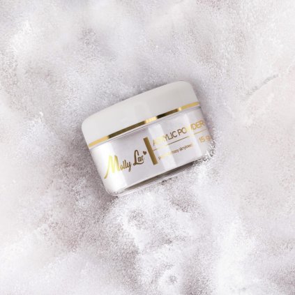 Akrylový prášok MollyLac Acrylic Powder Crystal Clear 15g