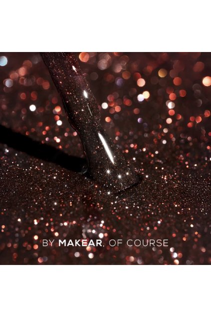 Reflexný gél lak so svetloodrážajúcimi trblietkami. MAKEAR Gél lak Moonlight Flash 897