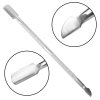 dwustronne dlutko do skorek i paznokci mirror silver yc013