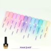 Ružová kaučuková, podkladová báza. Produkt 2v1 (podklad + farba).Vyrovná nerovnosti a je vhodná pre modeláciu ,,bez pílovania". MAKEAR Color Rubber Base Candy Pink CRB08