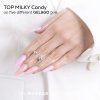 Polopriehľadný mliečny top coat s jemným odtieňom. Bez výpotku. HEMA-free.MAKEAR Top No Wipe 8ml Milky