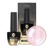 Polopriehľadný mliečny top coat s jemne ružovým odtieňom. Bez výpotku. HEMA-free. MAKEAR Top No Wipe 8ml Milky Pink