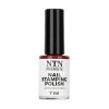 Bordový lak na pečiatkovanie nechtov.  NTN Premium Lak na pečiatkovanie nechtov - bordový 100
