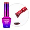 Transparentný farebný top, ktorý dodá manikúre hĺbku, sklenený lesk a výrazný farebný efekt na akomkoľvek podklade. Molly Nails Top Crystal Glass Red 10g