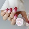 Červený gél, ktorý je ideálny na ombré, nail art a pečiatkovanie nechtov. Nailsology Clavier Baby Boomer Ombre gél 3v1 3g C01 „Euphoria”