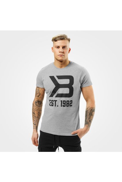 Better Bodies Tričko Washington Tee Grey Melange (Barva Grey Melange, Velikost M)