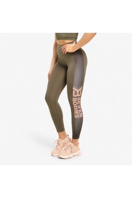 Better Bodies Legíny Chrystie Wash Green (Barva Green, Velikost L)