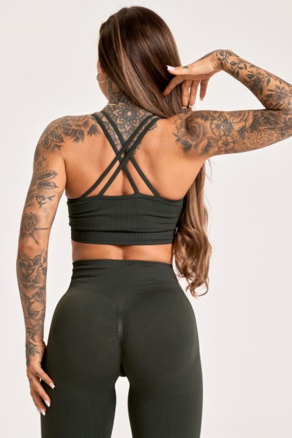 Gym Glamour Podprsenka Push Up 2.0 Soldier (Barva Soldier, Velikost L)