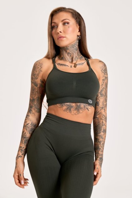 Gym Glamour Podprsenka Push Up 2.0 Soldier (Barva Soldier, Velikost L)
