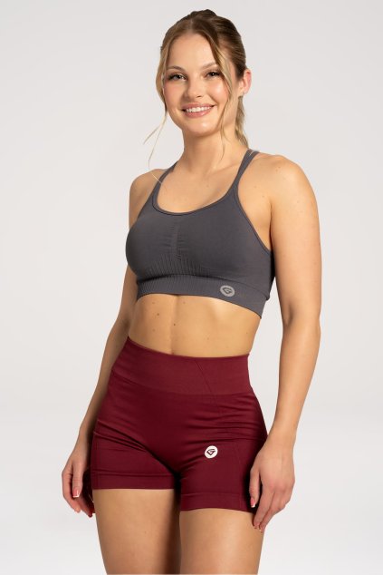 Gym Glamour Kraťásky Basic Bordo (Barva Bordo, Velikost L)