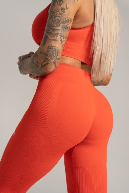Gym Glamour Legíny Push Up Coral (Barva Coral, Velikost L)
