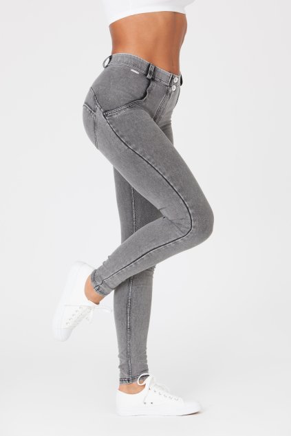 Boost Jeans Mid Waist Grey (Barva Jeans, Velikost XS)