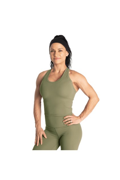 Better Bodies Crop-Top Core Washed Green (Barva Green, Velikost M)