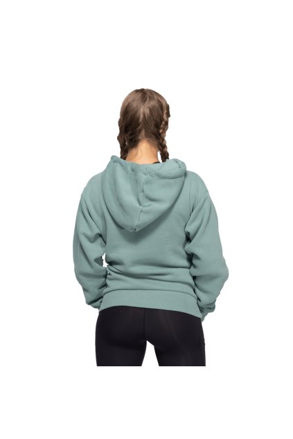 Better Bodies Mikina Logo Hoodie Teal Green (Barva Green, Velikost M)