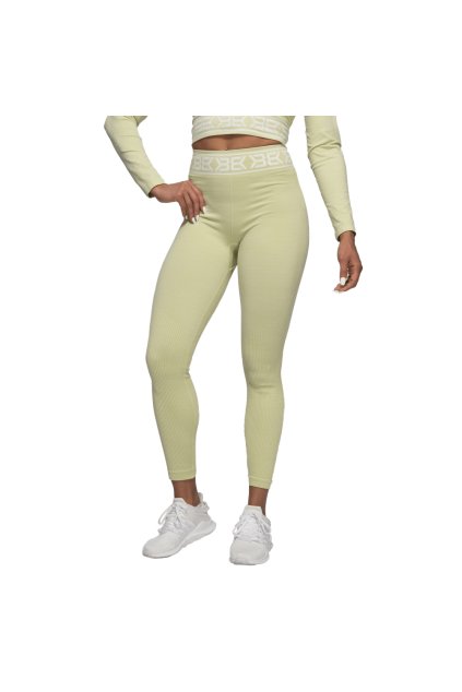 Better Bodies Legíny Rib Seamless Mellow Green Melange (Barva Melange, Velikost S)
