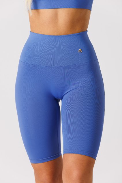 GoldBee Kraťase Stahující Pas Dlouhé AirForce Blue (Barva Airforce Blue, Velikost XXL)