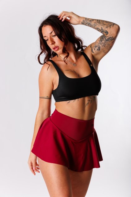 GoldBee Plavky Stahovací Sukně Brazilky Bordo (Barva Bordo, Velikost 3XL)