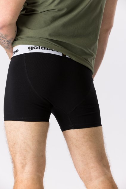 GoldBee Boxerky Logo White (Barva White, Velikost L)
