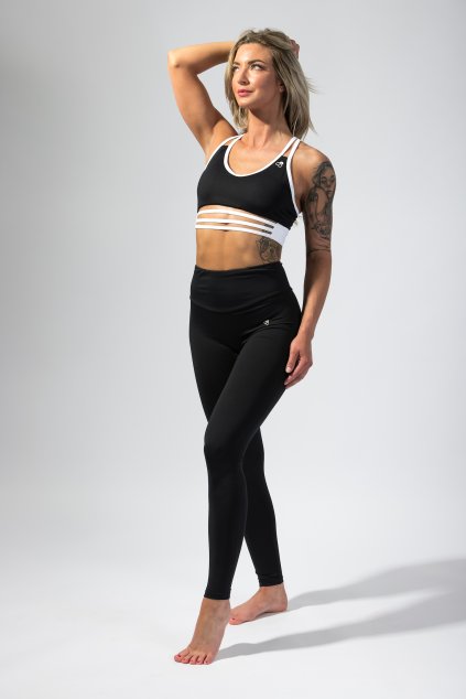 GoldBee Legíny HoneyComb Lycra Black (Barva Black, Velikost L)
