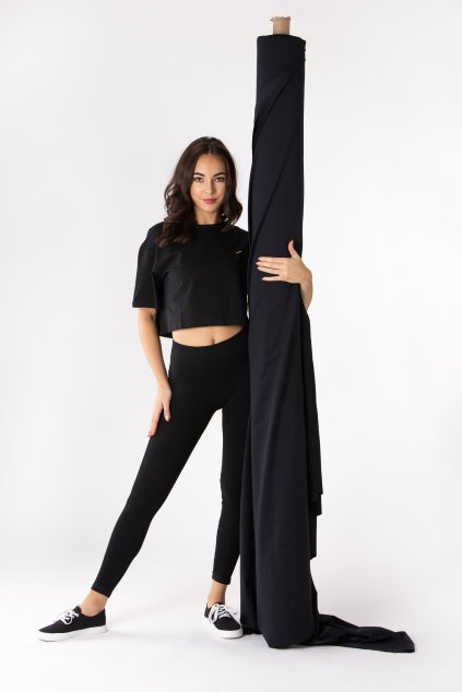 GoldBee Legíny HoneyComb Lycra Black (Barva Black, Velikost L)