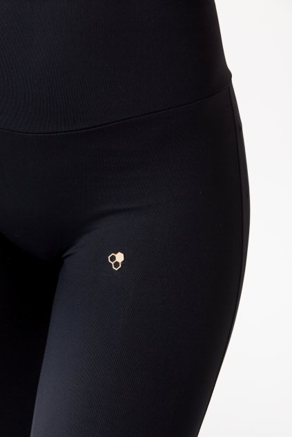 GoldBee Legíny HoneyComb Lycra Black (Barva Black, Velikost L)