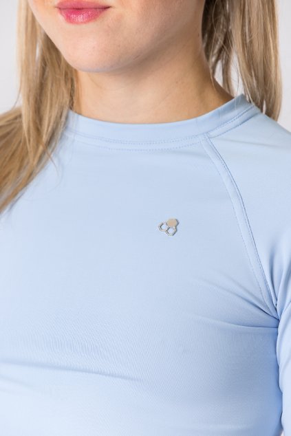 GoldBee Crop-Top BeClassic Baby Blue (Barva Baby Blue, Velikost L)