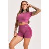 Gym Glamour Kraťásky Melange Cherry (Barva Melange, Velikost L)