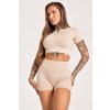 Gym Glamour Kraťásky Melange Beige (Barva Melange, Velikost L)