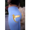 GoldBee Legíny Push-Up Lycra Baby Blue (Barva Baby Blue, Velikost L)