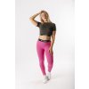 GoldBee Crop-Top S Krátkým Rukávem BeOne Army (Barva Army, Velikost L)