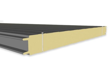 Sendvicový obvodový panel PUR (stenový), viditelny spoj, hrúbka 60 mm, 18 ks panelov v dĺžke 3 m,  farba biela