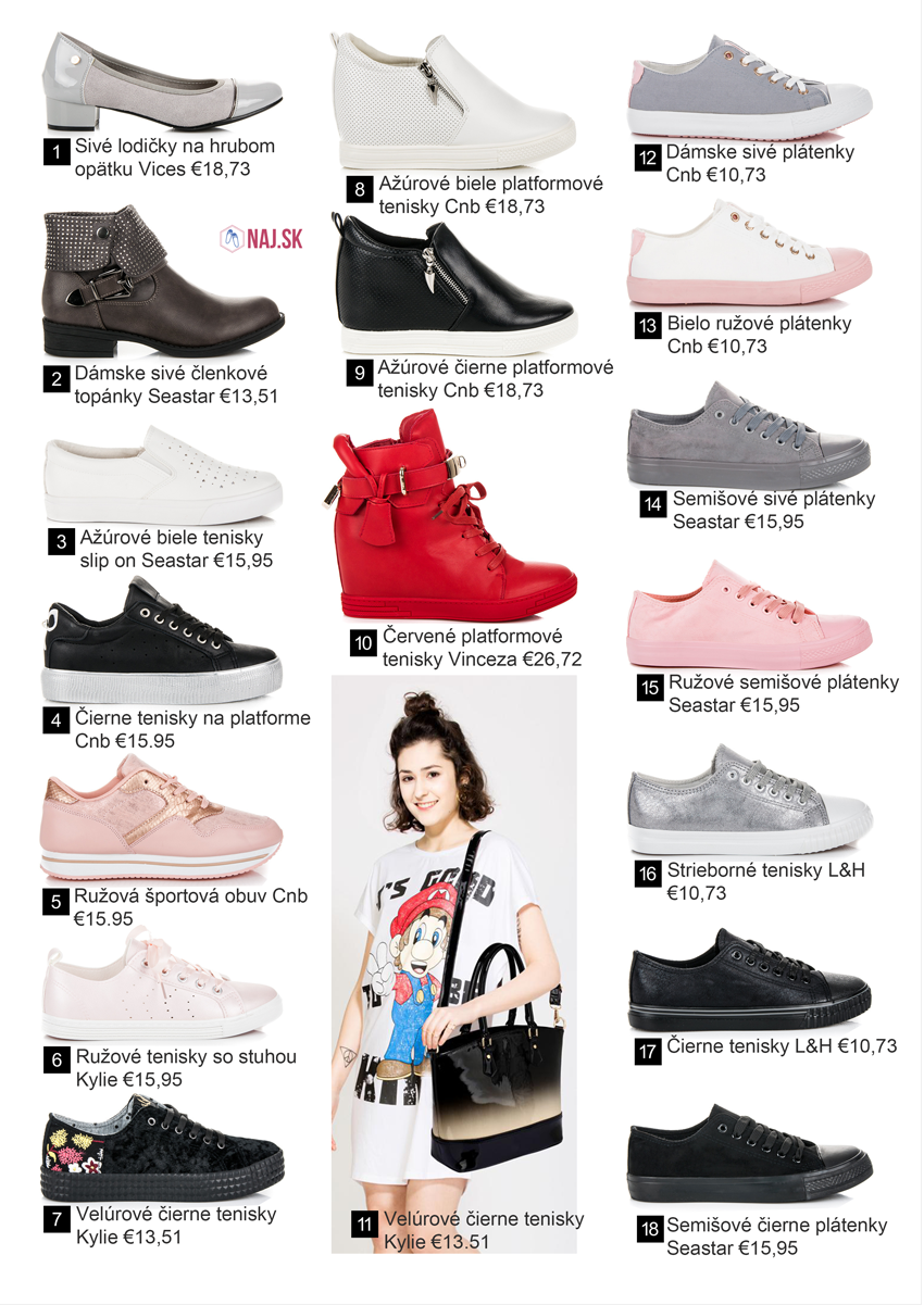 Dámske plátenky a jarná obuv