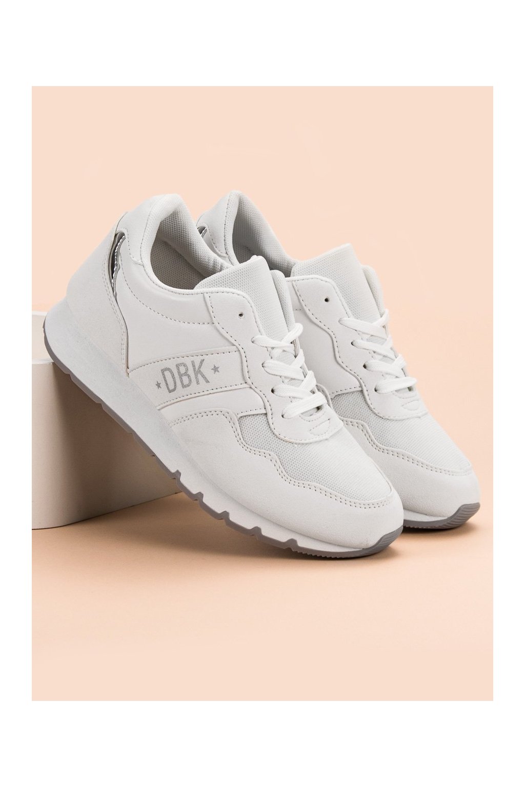 Biele dámske celoročné tenisky Shelovet, kód produktu LDLJ-10W