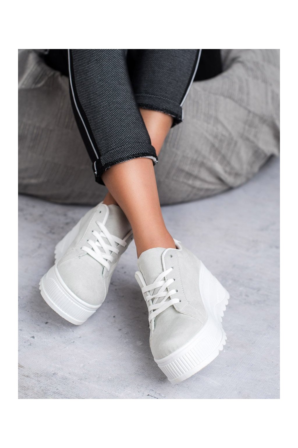 Sivé dámske celoročné tenisky Shelovet, kód produktu LDLJ-8G