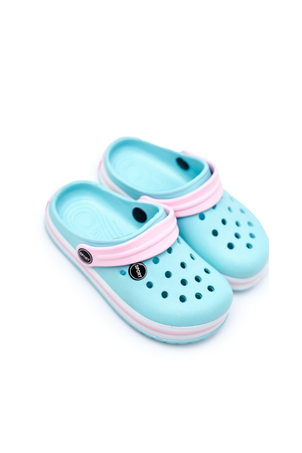 Dievčenské a chlapčenské šľapky Crocs zelené na každodenné nosenie, kód produktu B919-4