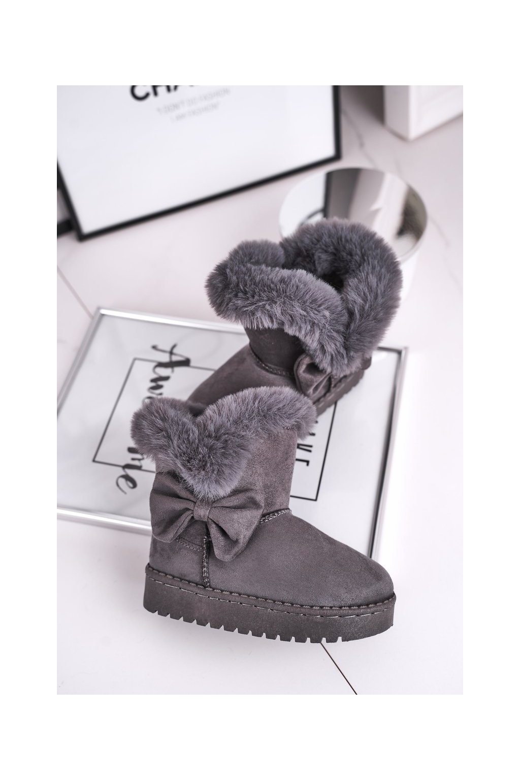 Detské sivé snehule, kód produktu NJSK 604-B GREY