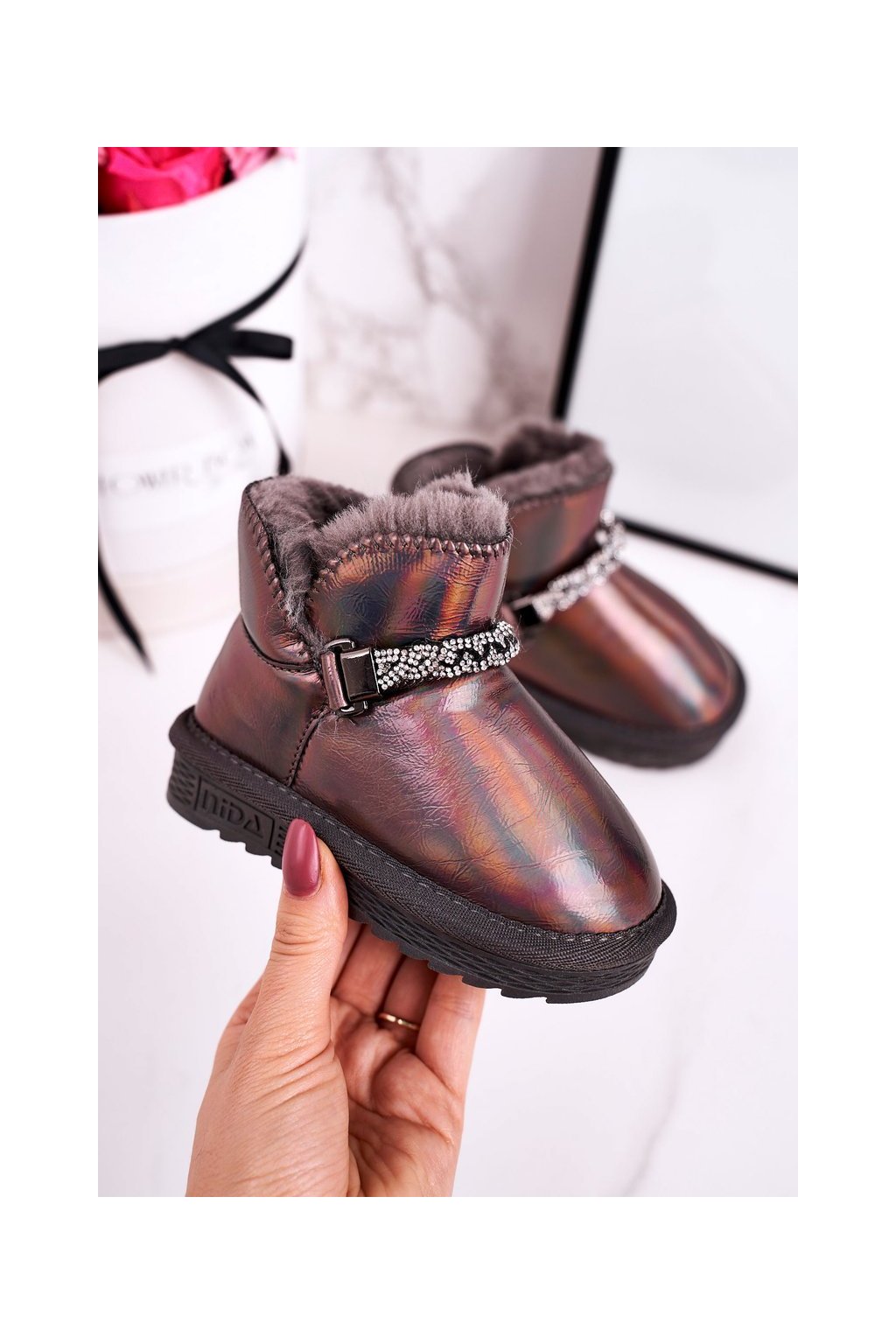 Sivé detské snehule, kód produktu ND49/ND50 GREY