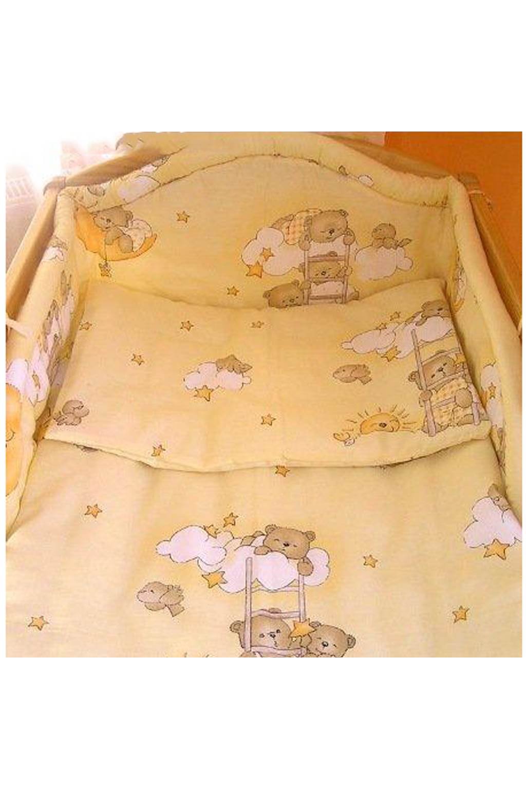 2-dielne posteľné obliečky New Baby 100/135 cm bežové s medvedíkom