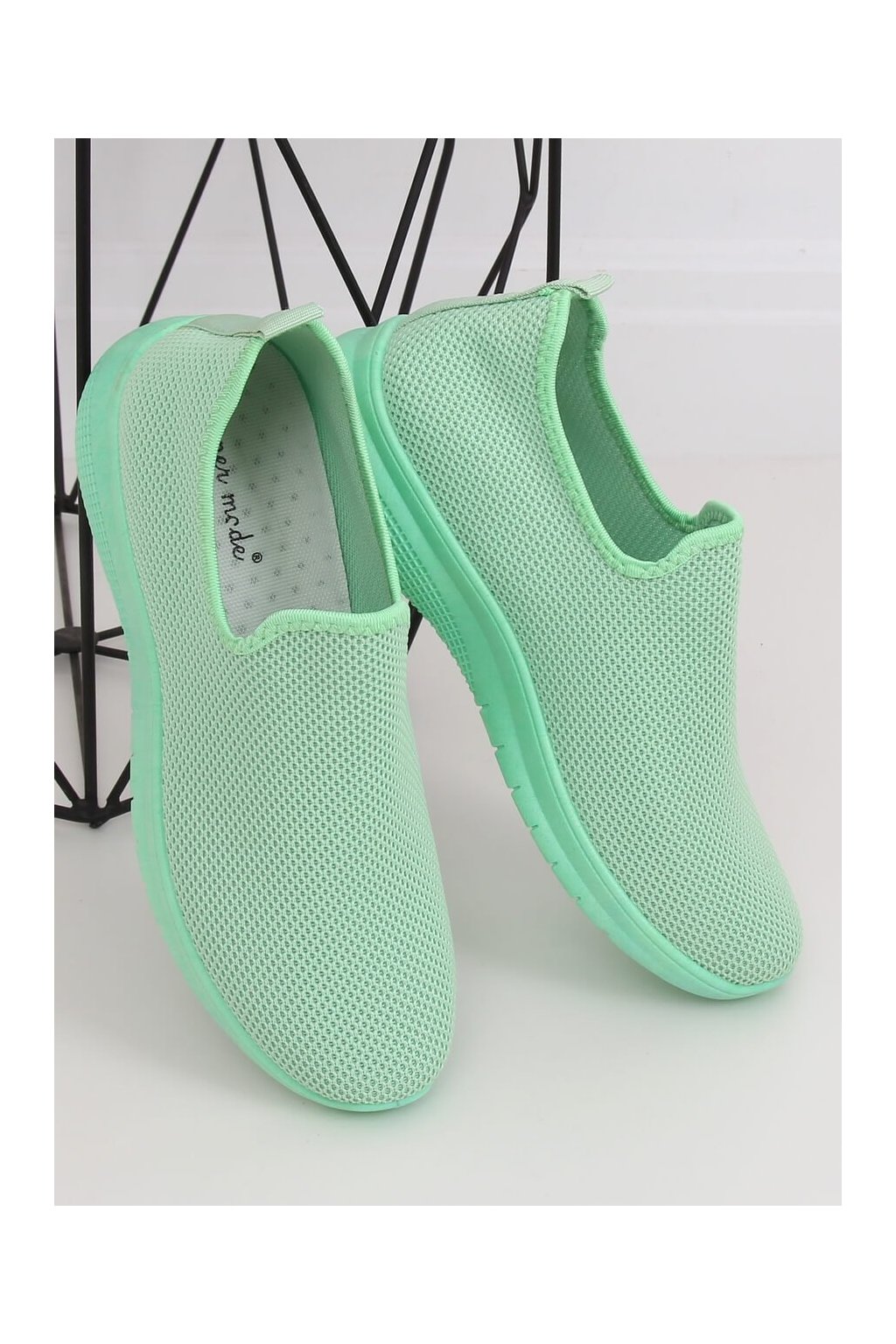 Zelené dámske tenisky, kód produktu NJSK 7079