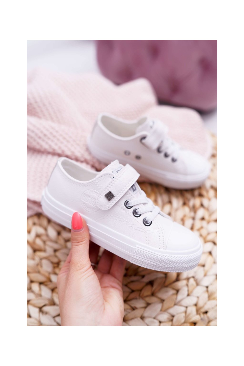 Detské tenisky farba biela kód obuvi EE374035 WHITE