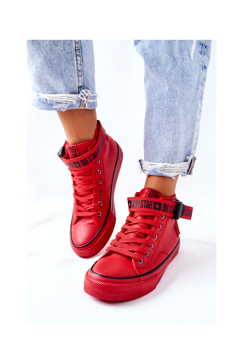 Dámske tenisky farba červená kód obuvi GG274028 RED