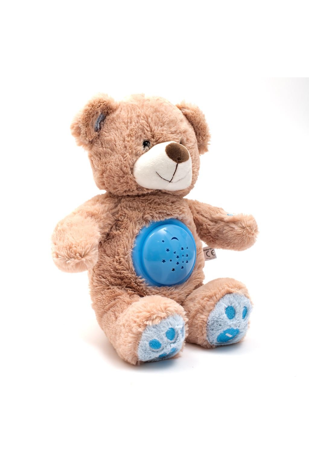 Plyšový zaspávačik medvedík s projektorom Baby Mix modrý