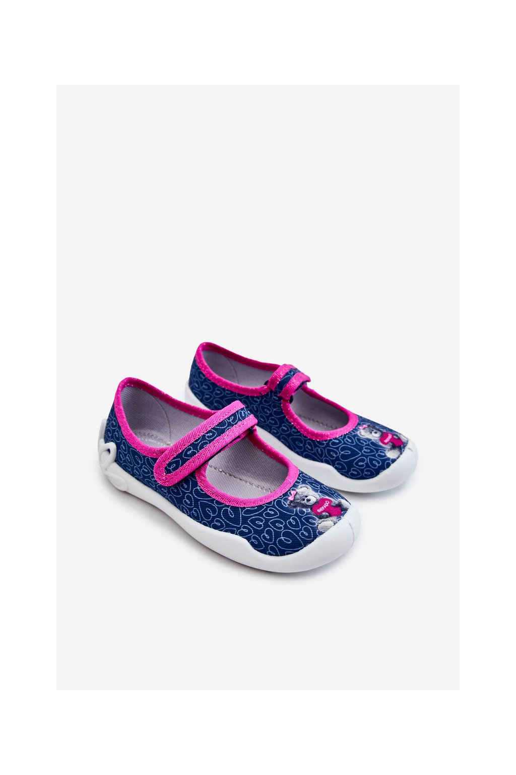 Detské šľapky farba ružová kód obuvi 114X505 NAVY