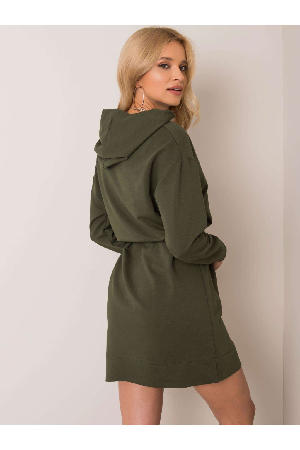 Dámske khaki šaty na bežný deň, kód produktu LK-SK-508284.16X
