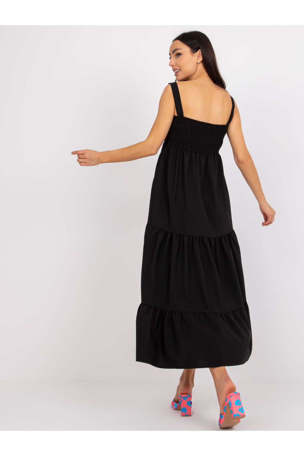 Dámske čierne šaty letne kód produktu RO-SK-ELB-2315.33