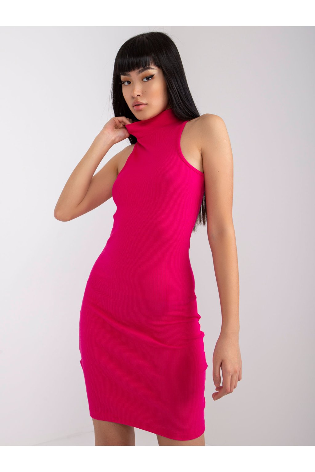 Dámske fuksiovo-ružove šaty letne kód produktu RV-SK-5413.06X
