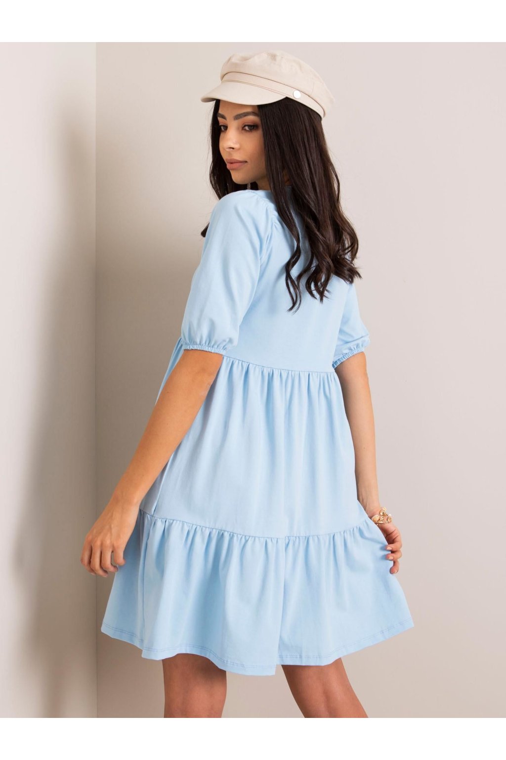 Dámske svetlo-modre šaty letne kód produktu RV-SK-5587.93