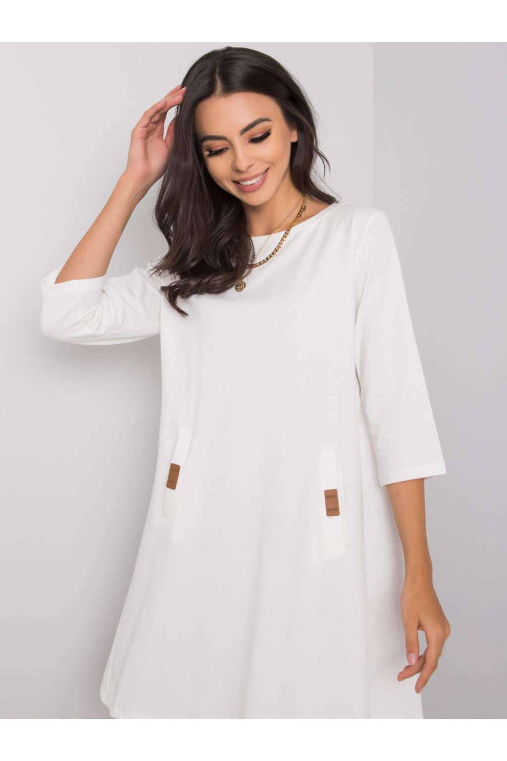 Dámske biele šaty na bežný deň kód produktu RV-SK-6274.36P
